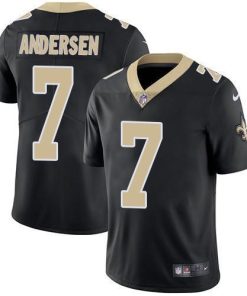 Nike New Orleans Saints #7 Morten Andersen Black Team Color Stitched NFL Vapor Untouchable Limited Jersey