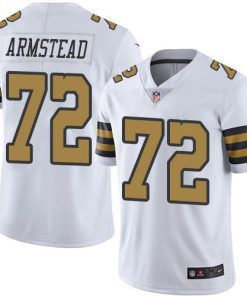Nike New Orleans Saints #72 Terron Armstead White Stitched NFL Limited Rush Jersey