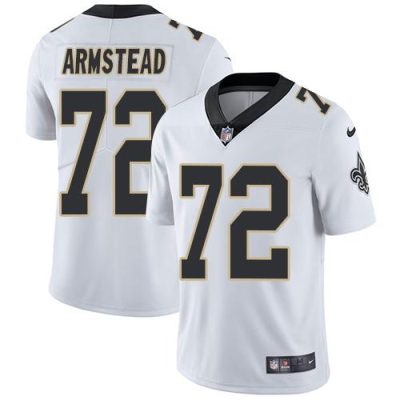 Nike New Orleans Saints #72 Terron Armstead White Stitched NFL Vapor Untouchable Limited Jersey