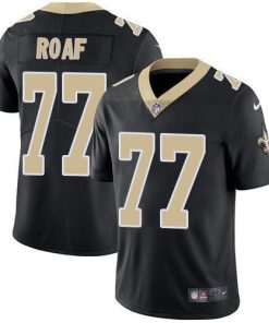 Nike New Orleans Saints #77 Willie Roaf Black Team Color Stitched NFL Vapor Untouchable Limited Jersey