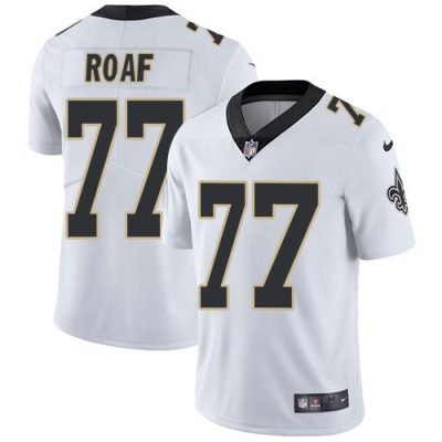 Nike New Orleans Saints #77 Willie Roaf White Stitched NFL Vapor Untouchable Limited Jersey