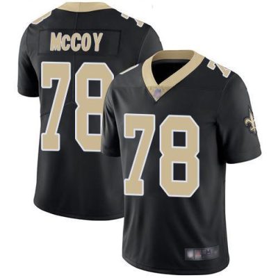 Nike New Orleans Saints #78 Erik McCoy Black Team Color Stitched NFL Vapor Untouchable Limited Jersey