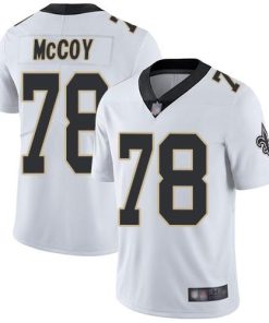 Nike New Orleans Saints #78 Erik McCoy White Stitched NFL Vapor Untouchable Limited Jersey