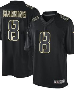 Nike New Orleans Saints #8 Archie Manning Black Stitched NFL Impact Limited Jersey
