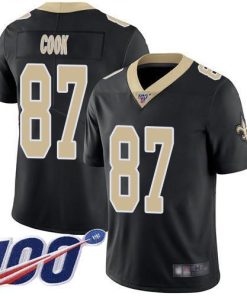 Nike New Orleans Saints #87 Jared Cook Black Team Color Stitched NFL 100th Season Vapor Limited Jersey