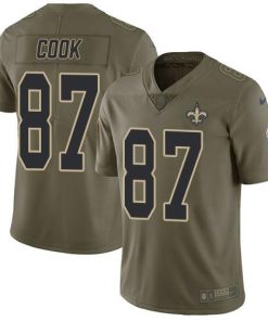 Nike New Orleans Saints #87 Jared Cook Olive Stitched NFL Limited 2017 Salute To Service Jersey