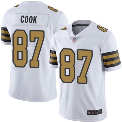 Nike New Orleans Saints #87 Jared Cook White Stitched NFL Limited Rush Jersey