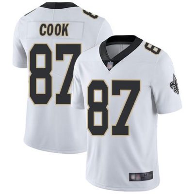 Nike New Orleans Saints #87 Jared Cook White Stitched NFL Vapor Untouchable Limited Jersey