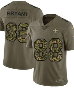 Nike New Orleans Saints #88 Dez Bryant Olive/Camo Stitched NFL Limited 2017 Salute To Service Jersey
