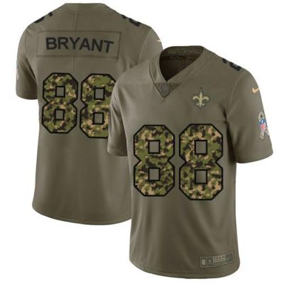 Nike New Orleans Saints #88 Dez Bryant Olive/Camo Stitched NFL Limited 2017 Salute To Service Jersey