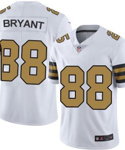 Nike New Orleans Saints #88 Dez Bryant White Stitched NFL Limited Rush Jersey