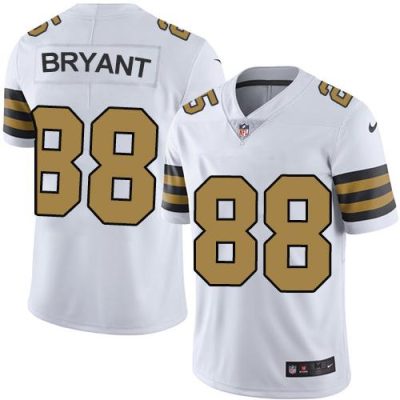 Nike New Orleans Saints #88 Dez Bryant White Stitched NFL Limited Rush Jersey