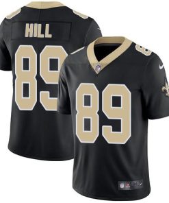 Nike New Orleans Saints #89 Josh Hill Black Team Color Stitched NFL Vapor Untouchable Limited Jersey