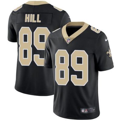 Nike New Orleans Saints #89 Josh Hill Black Team Color Stitched NFL Vapor Untouchable Limited Jersey