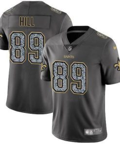 Nike New Orleans Saints #89 Josh Hill Gray Static Stitched NFL Vapor Untouchable Limited Jersey