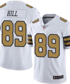 Nike New Orleans Saints #89 Josh Hill White Stitched NFL Limited Rush Jersey