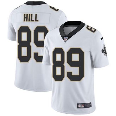 Nike New Orleans Saints #89 Josh Hill White Stitched NFL Vapor Untouchable Limited Jersey