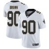 Nike New Orleans Saints #90 Malcom Brown White Stitched NFL Vapor Untouchable Limited Jersey