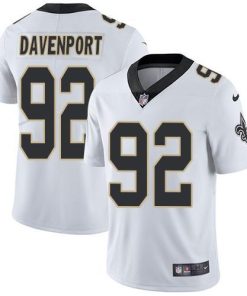 Nike New Orleans Saints #92 Marcus Davenport White Stitched NFL Vapor Untouchable Limited Jersey