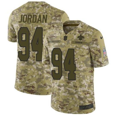 Nike New Orleans Saints #94 Cameron Jordan Camo Stitched NFL Limited 2018 Salute To Service Jersey