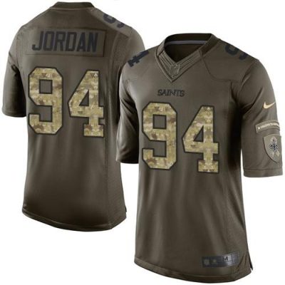 Nike New Orleans Saints #94 Cameron Jordan Green Stitched NFL Limited 2015 Salute To Service Jersey