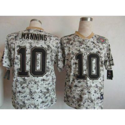 Nike New York Giants #10 Eli Manning Camo Men's Stitched NFL Elite USMC Jersey Men's
