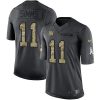 Nike New York Giants #11 Phil Simms Black Men's Stitched NFL Limited 2016 Salute to Service Jersey Men's