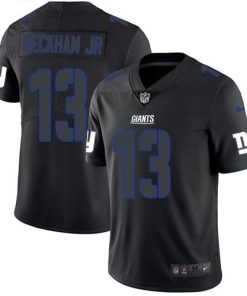 Nike New York Giants #13 Odell Beckham Jr Black Men's Stitched NFL Limited Rush Impact Jersey Men's