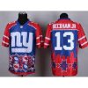 Nike New York Giants #13 Odell Beckham Jr Blue Men's Stitched NFL Elite Noble Fashion Jersey Men's