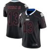 Nike New York Giants #13 Odell Beckham Jr Lights Out Black Men's Stitched NFL Limited Rush Jersey Men's