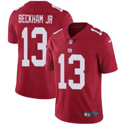 Nike New York Giants #13 Odell Beckham Jr Red Alternate Men's Stitched NFL Vapor Untouchable Limited Jersey Men's