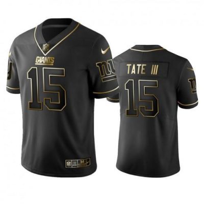 Nike New York Giants #15 Golden Tate III Black Golden Limited Edition Stitched NFL Jersey Men's