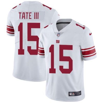 Nike New York Giants #15 Golden Tate White Men's Stitched NFL Vapor Untouchable Limited Jersey Men's
