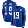 Nike New York Giants #19 Kenny Golladay Royal Blue Team Color Men's Stitched NFL Limited Therma Long Sleeve Jersey Men's