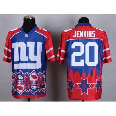 Nike New York Giants #20 Janoris Jenkins Blue Men's Stitched NFL Elite Noble Fashion Jersey Men's