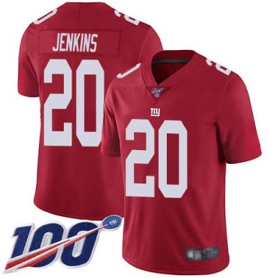 Nike New York Giants #20 Janoris Jenkins Red Men's Stitched NFL Limited Inverted Legend 100th Season Jersey Men's