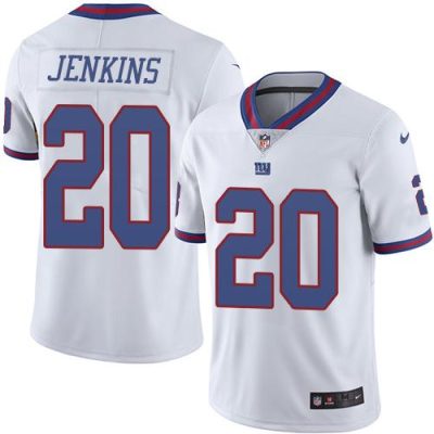 Nike New York Giants #20 Janoris Jenkins White Men's Stitched NFL Limited Rush Jersey Men's