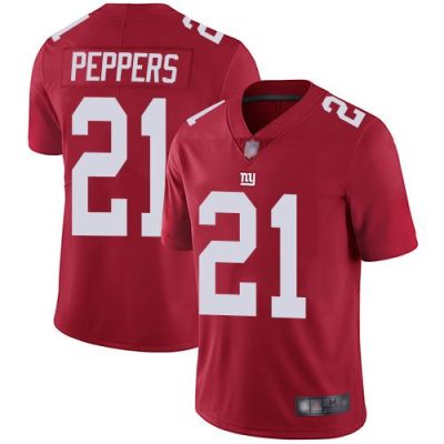 Nike New York Giants #21 Jabrill Peppers Red Alternate Men's Stitched NFL Vapor Untouchable Limited Jersey Men's