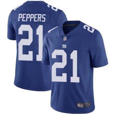 Nike New York Giants #21 Jabrill Peppers Royal Blue Team Color Men's Stitched NFL Vapor Untouchable Limited Jersey Men's