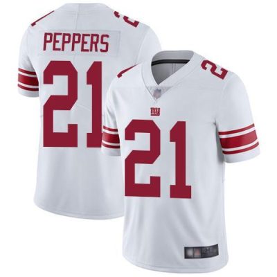Nike New York Giants #21 Jabrill Peppers White Men's Stitched NFL Vapor Untouchable Limited Jersey Men's