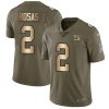 Nike New York Giants #2 Aldrick Rosas Olive/Gold Men's Stitched NFL Limited 2017 Salute To Service Jersey Men's