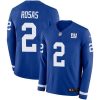 Nike New York Giants #2 Aldrick Rosas Royal Blue Team Color Men's Stitched NFL Limited Therma Long Sleeve Jersey Men's