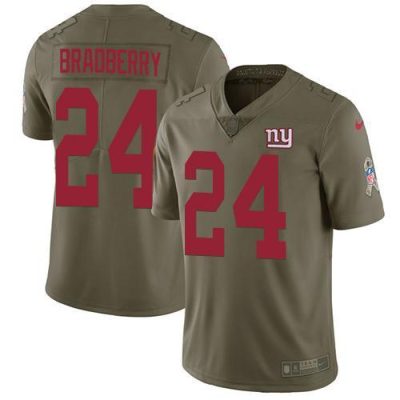 Nike New York Giants #24 James Bradberry Olive Men's Stitched NFL Limited 2017 Salute To Service Jersey Men's