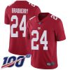 Nike New York Giants #24 James Bradberry Red Men's Stitched NFL Limited Inverted Legend 100th Season Jersey Men's