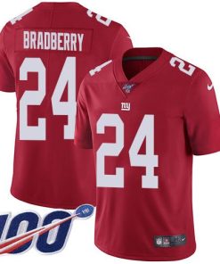 Nike New York Giants #24 James Bradberry Red Alternate Men's Stitched NFL 100th Season Vapor Untouchable Limited Jersey Men's