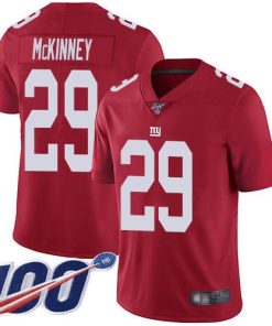 Nike New York Giants #29 Xavier McKinney Red Men's Stitched NFL Limited Inverted Legend 100th Season Jersey Men's