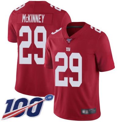 Nike New York Giants #29 Xavier McKinney Red Men's Stitched NFL Limited Inverted Legend 100th Season Jersey Men's
