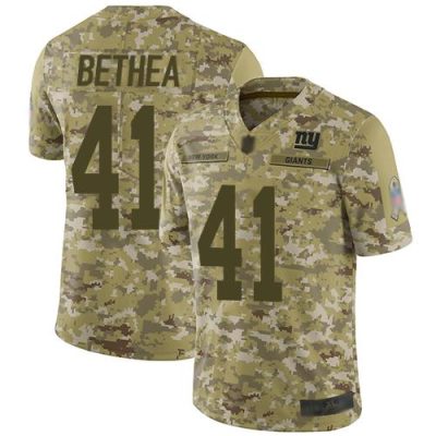 Nike New York Giants #41 Antoine Bethea Camo Men's Stitched NFL Limited 2018 Salute To Service Jersey Men's