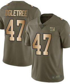 Nike New York Giants #47 Alec Ogletree Olive/Gold Men's Stitched NFL Limited 2017 Salute To Service Jersey Men's