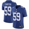 Nike New York Giants #59 Lorenzo Carter Royal Blue Team Color Men's Stitched NFL Vapor Untouchable Limited Jersey Men's